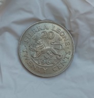 SIERRA LEONE - 20 CENTS 1964 - sir Milton Margai - bardzo ładna
