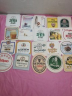 podkładki papierowe pod piwo 20szt GUINNESS GANTER EDELHIRSCH BITBURGER 5.