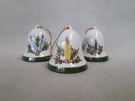 PORCELANOWE DZWONKI KOLEKCJONERSKIE 3 SZT