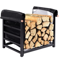 STOJAK NA DREWNO DRZEWO KOMINKOWE OPAŁOWE DO KOMINKA REGAŁ METALOWY LOFT