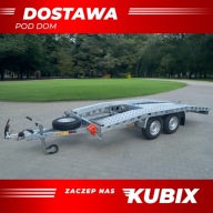 Przyczepa laweta dwuosiowa, garbatka, WIOLA Z VDI L26G40 400×200 2700kg