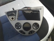 Ford Focus mk1 panel sterowania nawiewem dmuchawą klimatoronik ramka zegar