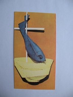 LISIA GÓRA k/TARNÓW 25-LECIE KAPŁAŃSTWA stary ŚW. OBRAZEK 1977