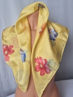 Vintage chustka apaszka silk jedwab 72x70
