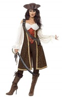 HIT ELEGANCKA PIRATKA KORSARKA KRÓLOWA MÓRZ Strój Kostium Przebranie M M/L