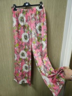 Spodnie kwiaty różowe, r. Uni New Collection Italy !!!
