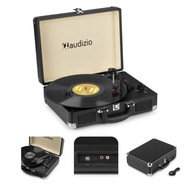 Gramofon walizkowy Audizio. Wbudowane głośniki. Zgrywanie winyli do MP3
