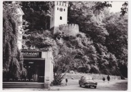 Szczawno Wieża Zegarowa kawiarnia samochód Skoda 1972r.