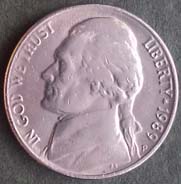 5 centów - 1989 "P" USA - Thomas Jefferson