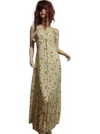 MISS SELFIDGE długa SUKIENKA z falbankami w kwiatki 36/38