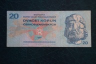 Banknot Czechosłowacja 20 Koron 1970 rok !!!