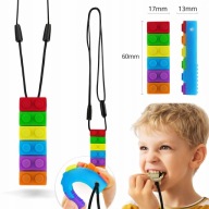 GRYZAK LOGOPEDYCZNY TERAPEUTYCZNY NASZYJNIK KLOCEK ANTYSTRESOWY TWARDY