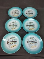 Talerze porcelanowe RYBY Ćmielów