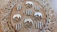 Baza dekor scrapka Harry Potter, sklejka drewno Andrzejki, magia czary
