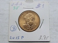 1 dolar 2015 John F. Kennedy mennica Philadelphia holder prezydenci