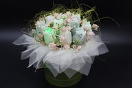 Candle Flower Box ze Świec - Bukiet Kwiatów Świece Sojowe