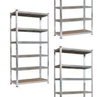 REGAŁ METALOWY DO GARAŻU PIWNICY MAGAZYNOWY SOLIDNY MAX 150 KG NA PÓŁKĘ