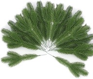 SZTUCZNE GAŁĄZKI JODŁY DEKORACJA ŚWIĄTECZNA OZDOBA STROIK GIRLAND 30 SZTUK