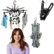 SUSZARKA NA PRANIE BIELIZNĘ WISZĄCA ROZSUWANA WIESZAK Z KLIPSAMI PARASOL