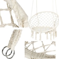 FOTEL WISZĄCY OGRODOWY BOCIANIE GNIAZDO HAMAK HUŚTAWKA WYGODNY SOLIDNY