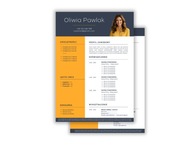SZABLON WZÓR CV (1 i 2 stronny) + LIST MOTYWACYJNY w MS WORD (docx)