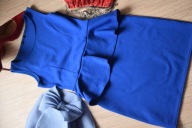 SUKIENKA NIEBIESKA OŁÓWKOWA Z BASKINKA_36