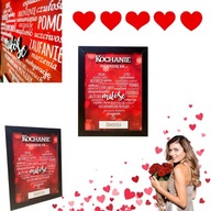 RAMKA NA ZDJĘCIA WALENTYNKI WALENTYNKI DLA NIEJ NIEGO SERC + PERSONALIZACJA