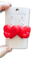 KOLCZYKI Z MODELINY SERCA WALENTYNKOWE