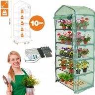 MINI SZKLARNIA DOMOWA OGRODOWA I BALKONOWA TUNEL FOLIOWY 5 PÓŁEK PIONOWA