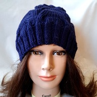 ALIZE - CZAPKA WEŁNIANA - 100% WEŁNA - GRANATOWA