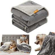 Songmics koc dla psa szary 229 cm x 203 cm