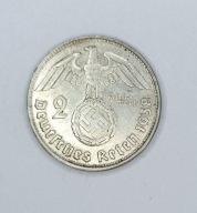 NIEMCY - III RZESZA - 2 REICHSMARK 1938 B (1) - Wiedeń - Hindenburg