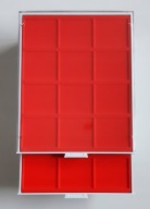 Lindner 2210 - Kaseta szara na 12 monet (69x62mm)