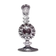 Świecznik kryształowy z wizerunkiem ptaka, CCCP, lata 70-e XX w.