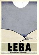 Plakat Łeba Morze Bałtyk Polska Ryszard Kaja Poland 98x68