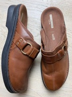 Buty wsuwane skórzane Clarks chodaki drewniaki rozmiar 39 + GRATIS