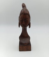 Tajlandia - piękna kobieta z Tajlandii - rzeźba mahoniu - ręczna praca 20cm