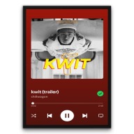 Plakat z ramą 30x40cm Kwit Chillwagon rap muzyka | Pomysł na prezent