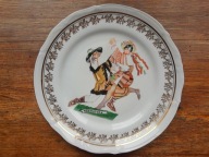 Stryjeńska Kołomyjka Chodzież duży płaski talerz