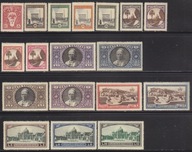 WATYKAN Mi.Nr 21/38 kpl. obiegowe Papież Pius XI i widoki Watykan czyste **