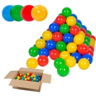 PIŁKI KULKI DO SUCHEGO BASENU 300 SZT PIŁECZKI KOLOROWE PLASTIKOWE ZABAWA