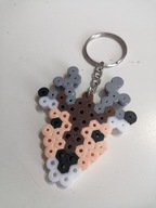 Brelok z koralików HAMA handmade jeleń jelonek