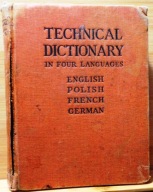 Słownik TECHNICZNY w czterech językach (angielski-pl.–fran.–niem.) [1948]