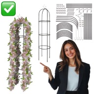 PERGOLA OGRODOWA METALOWA LETNIA WIOSENNA WYTRZYMAŁA KOLUMNOWA 195CM IKONKA