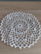 Serwetka serweta szydełkowe rękodzieło niepowtarzalne cacko śr25