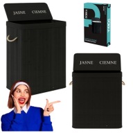 KOSZ WOLNOSTOJĄCY NA PRANIE POKKA 100L CZARNY SKŁADANY POJEMNY MOCNY 100L