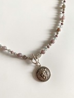 Naszyjnik handmade Lew zapinany z przodu