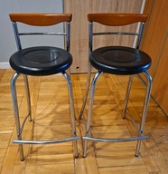 KRZESŁA CALLIGARIS CHROM 2 SZT DESIGN ITALY 80S