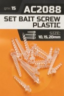 Wkrętka śruba do kulek proteinowych (pop-up), mocny łącznik ,mix - 15 szt.