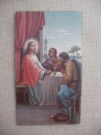 JEZUS Z UCZNIAMI przedwojenny ŚW. OBRAZEK